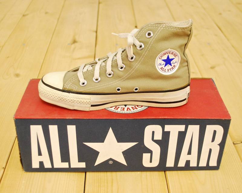 Vintage 1990Er Deadstock Flint Khaki Converse Chuck Taylor Hi-Top Sneaker/Größe 3 Made in U.s.a. Retro Collectable Rare Vintage 1990Er Deadstock Flint Khaki Converse Chuck Taylor Hi-Top Sneaker/Größe 3 Made in U.s.a. Retro Collectable Rare von PontiacDryGoods