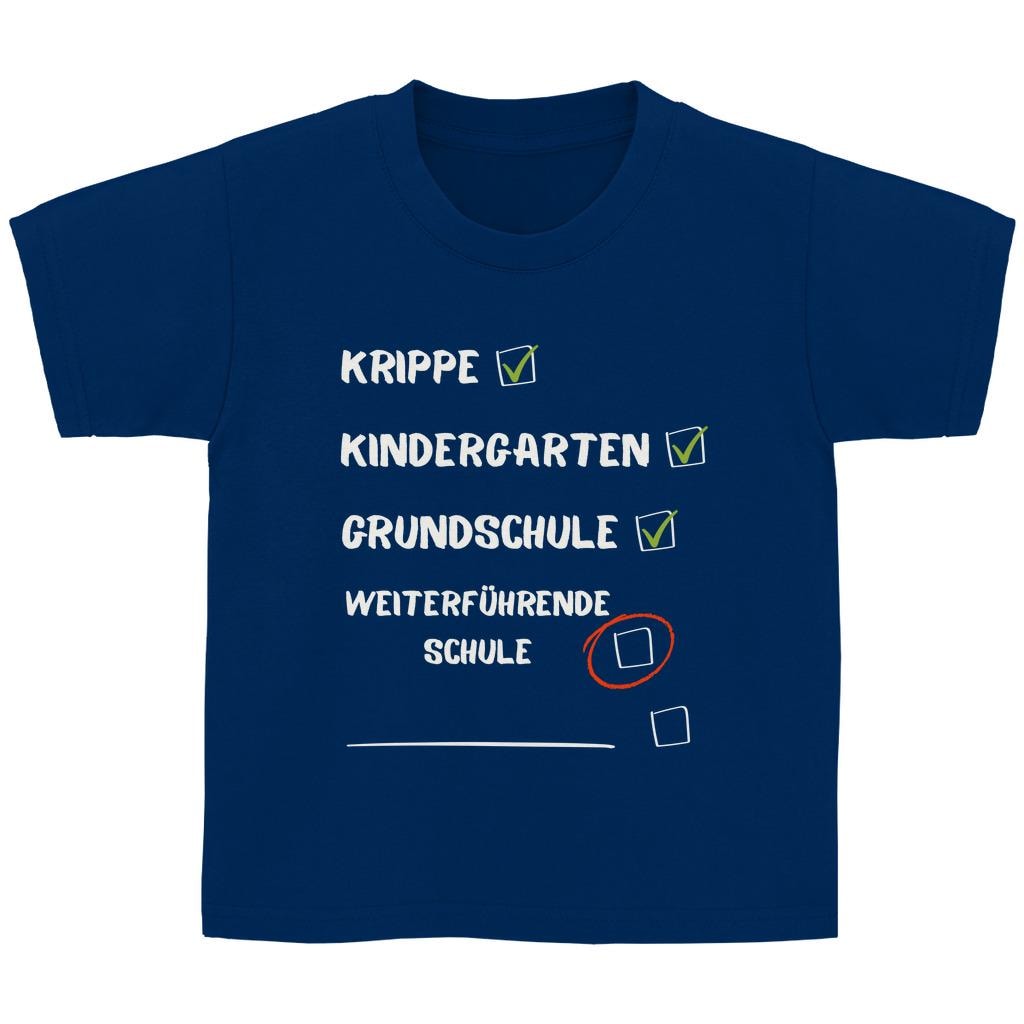 Tolles Shirt Zum Schulstart in Die 5.klasse/ Umschulung Auf Weiterführende Schule - Schulkind Checkbox von PonymitStil