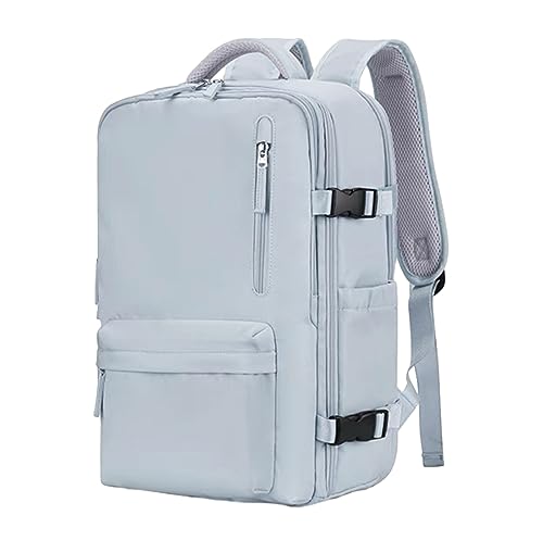 Damen-Reise-Umhängetasche, großes Fassungsvermögen, leicht, getrenntes Schuhfach, multifunktionaler Gepäck-Rucksack, Kurze Reise, schlechte Reisetasche (Light Blue, One Size) von Poo4kark