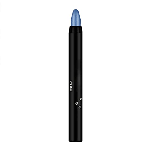 Farbiger Lidschatten-Stift zum Damen-Make-up Augen-Make-up Rot Blau Schwarz Mehrfarbig Täglicher Gebrauch Bühneneffekt-Lidschatten-Stift Hochpigmentierter Langanhaltender (Blue, One Size) von Poo4kark