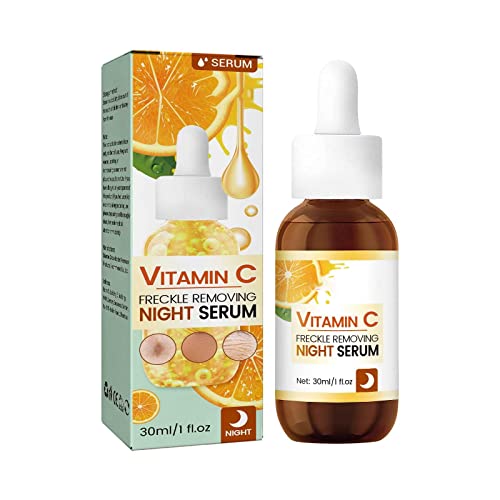 Nacht mit Vitamin C gegen dunkle Flecken und müde Haut Vegane Formel mit 10% Vitamin C Natural Brightening Night 30ml Männer Hautpflege Set von Poo4kark