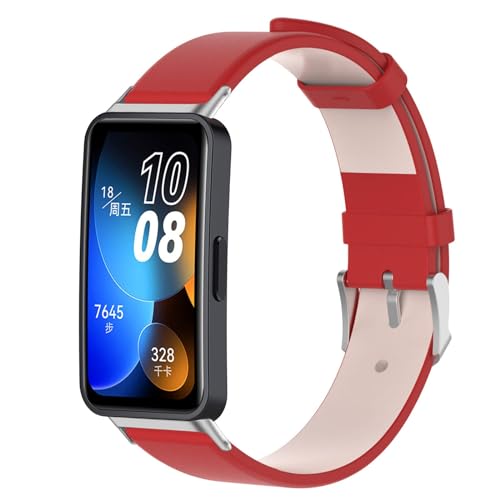 Poo4kark Aarmband für HUAWEIBand 8/9 Watch, PULeder Uhrenarmband für Damen Herren Ersatz Uhrenarmbänder Schnellverschluss Ersatzarmband (C, One Size) von Poo4kark