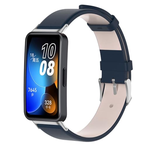 Poo4kark Aarmband für HUAWEIBand 8/9 Watch, PULeder Uhrenarmband für Damen Herren Ersatz Uhrenarmbänder Schnellverschluss Ersatzarmband (E, One Size) von Poo4kark