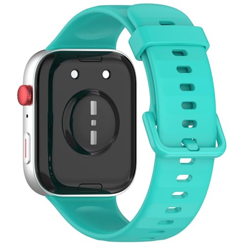 Poo4kark Armband kompatibel mit Huawei Watch Fit 4/Fit 4 Pro Ersatzarmbänder Uhrenarmband Weich Silikon Sportarmband für Damen Herren, Atmungsaktiv Band (C, 24mm) von Poo4kark