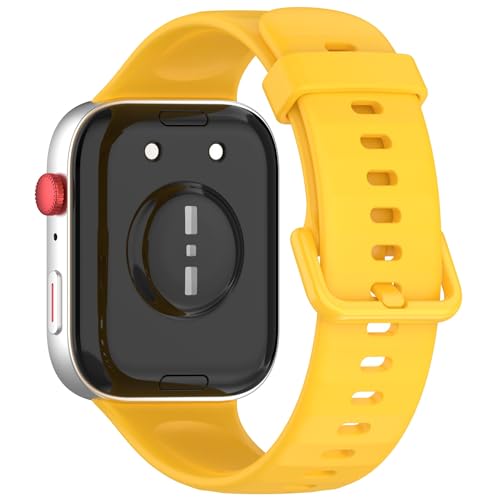Poo4kark Armband kompatibel mit Huawei Watch Fit 4/Fit 4 Pro Ersatzarmbänder Uhrenarmband Weich Silikon Sportarmband für Damen Herren, Atmungsaktiv Band (I, 24mm) von Poo4kark