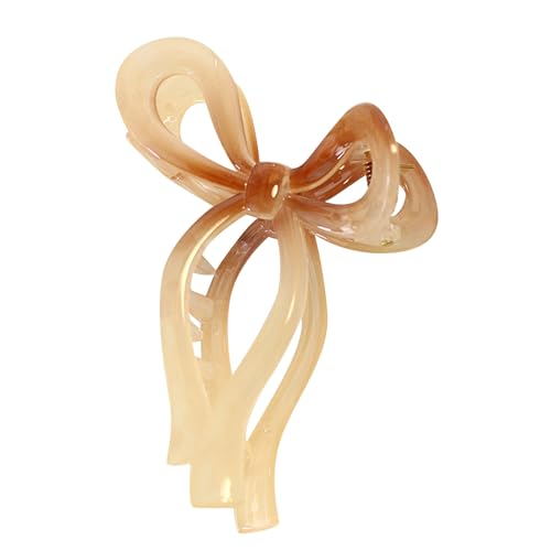 Poo4kark Bogen-Haarspange für Frauen, amerikanischer Stil, Farbe, transparent, Bad-Haarnadel-Clip, Erwachsene, Disc-Haarnadel, Haarnadel-Clip Haarspange Mit Holzstab (A, One Size) von Poo4kark