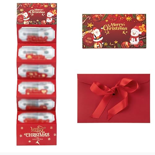Poo4kark Festliche Weihnachtsmann Geldbörse mit Glitzer Design als für Familienfeiern Partys (Red, 9X17CM) von Poo4kark