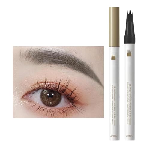 Poo4kark Microblading-Augenbrauenstift 2024, verbesserter 3D-Augenbrauenstift mit 4 Spitzen, natürliches Make-up, lang anhaltender, feiner Augenbrauenstift für Frauen, hält den (Black, 13.3*2*1.5cm) Poo4kark Microblading-Augenbrauenstift 2024, verbesserter 3D-Augenbrauenstift mit 4 Spitzen, natürliches Make-up, lang anhaltender, feiner Augenbrauenstift für Frauen, hält den (Black, 13.3*2*1.5cm) von Poo4kark