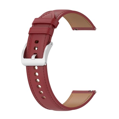 Poo4kark Stilvolles Ersatzarmband Kompatibel mit AmazfitActive für mehrere Modelle elektronischer Smartwatches, die mit Smartwatch kompatibel sind Armbanduhr Band (Red, One Size) von Poo4kark