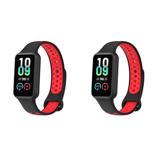 Poo4kark Watch Strap Hochwertiges Fensterersatz für Mi Band 8 Active/Redmi Band 2 bequemes 2PCS-Handgelenk Kinder Armbanduhr Mit Wecker (A-2PCS B, One Size) von Poo4kark