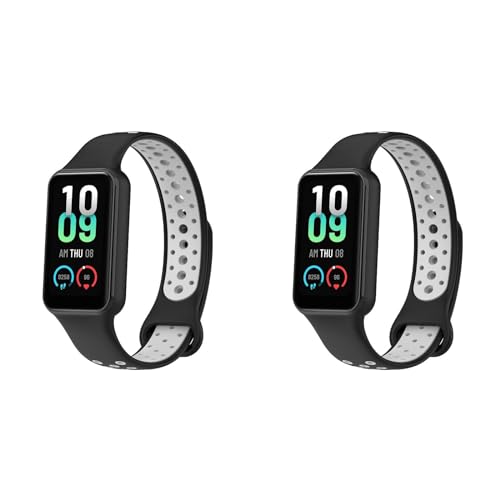 Poo4kark Watch Strap Hochwertiges Fensterersatz für Mi Band 8 Active/Redmi Band 2 bequemes 2PCS-Handgelenk Kinder Armbanduhr Mit Wecker (A-2PCS C, One Size) von Poo4kark