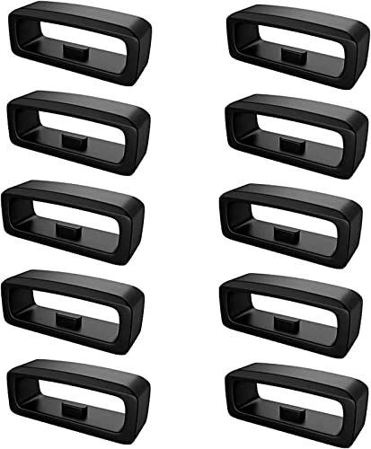Silikon Uhrenarmband Schlaufe 16mm 18mm 20mm 22mm 24mm 26mm,Ersatz Uhrenband für Garmin Fenix7 Schlaufe Armband Halter,Schlaufen Smartwatches Keeper,Verschlussring Gummi (26MM, 1-Schwarz) von Poo4kark