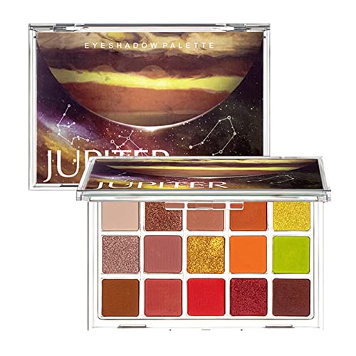 Sternenhimmel Farbe Lidschatten Erdfarbe Kartoffelpüree Perlglanz Gold Zwiebel Lidschatten Puder Samt Perlglanz Drei Germplasm Ground Lidschatten Schwarz Glitzer (B, One Size) von Poo4kark