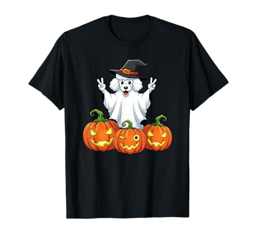 Lustiger Pudel Geist Kürbis Boo Halloween Kinder Herren Damen T-Shirt Lustiger Pudel Geist Kürbis Boo Halloween Kinder Herren Damen T-Shirt von Poodle Dog Lovers Halloween Ghost Pumpkin Outfits