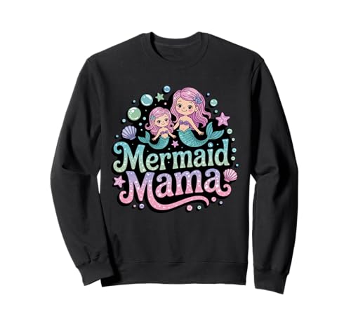 Meerjungfrau Mama Siren Mutter Muttertag Meerjungfrau Mutter Sweatshirt von Pool Party Mutter Meerjungfrau Geschenk