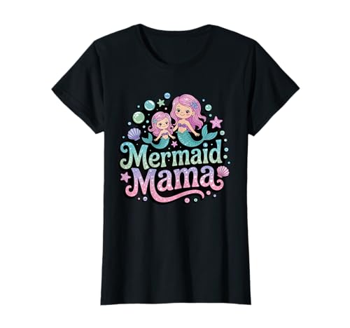 Meerjungfrau Mama Siren Mutter Muttertag Meerjungfrau Mutter T-Shirt von Pool Party Mutter Meerjungfrau Geschenk