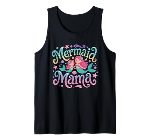 Meerjungfrau Mama Siren Mutter Muttertag Meerjungfrau Mutter Tank Top von Pool Party Mutter Meerjungfrau Geschenk