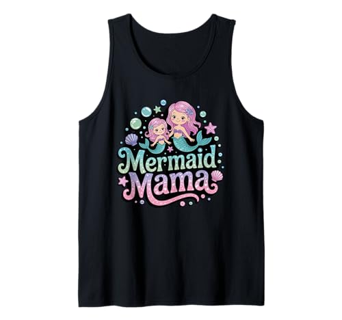 Meerjungfrau Mama Siren Mutter Muttertag Meerjungfrau Mutter Tank Top von Pool Party Mutter Meerjungfrau Geschenk