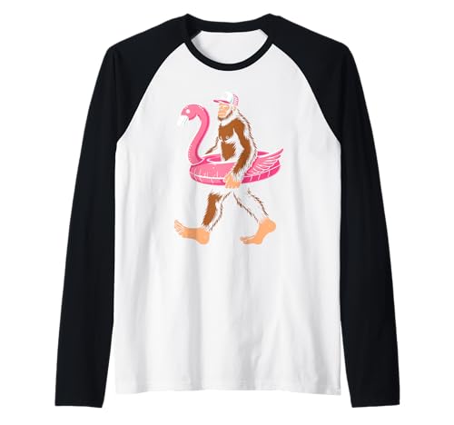 Poolparty Bigfoot Flamingo Float Sasquatch Rosa Float Damen Raglan von Pool party bigfoot