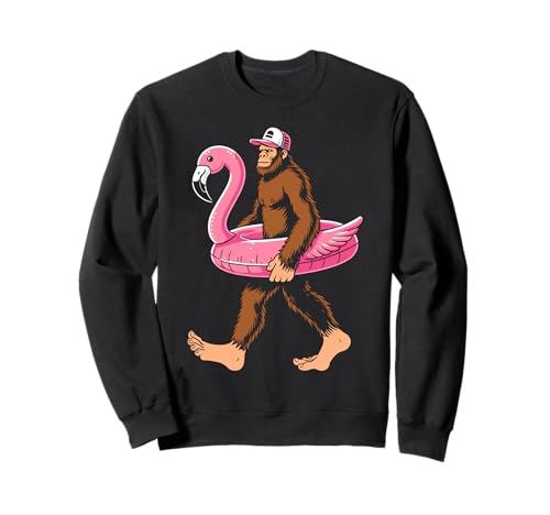 Poolparty Bigfoot Flamingo Float Sasquatch Rosa Float Damen Sweatshirt Poolparty Bigfoot Flamingo Float Sasquatch Rosa Float Damen Sweatshirt von Pool party bigfoot