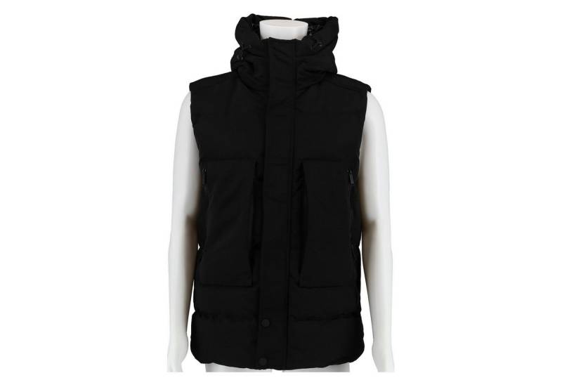 Poolman Steppweste mit Kapuze P2304.715 (leicht, winddicht, warm wattiert) schwarz Herren von Poolman