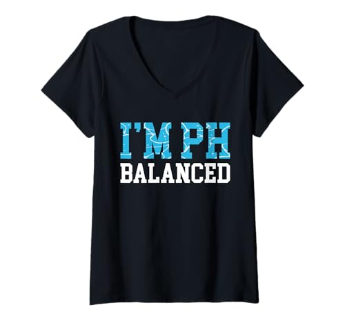 Damen Im PH Balanced Pool Guy Pool Cleaner T-Shirt mit V-Ausschnitt Damen Im PH Balanced Pool Guy Pool Cleaner T-Shirt mit V-Ausschnitt von Poolreinigung Poolpfleger Designs