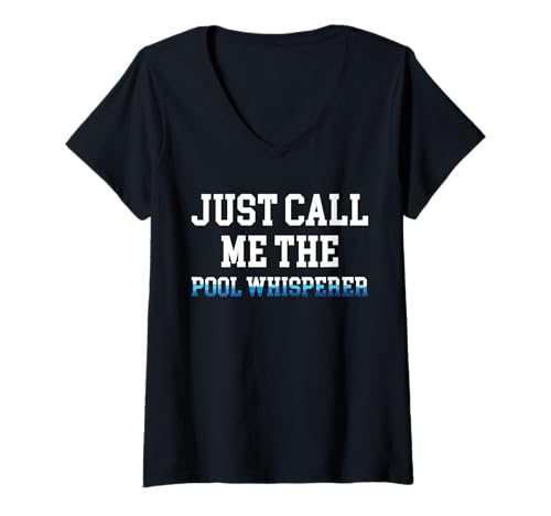 Damen Just Call Me The Pool Whisperer Pool Guy Pool Cleaner T-Shirt mit V-Ausschnitt Damen Just Call Me The Pool Whisperer Pool Guy Pool Cleaner T-Shirt mit V-Ausschnitt von Poolreinigung Poolpfleger Designs