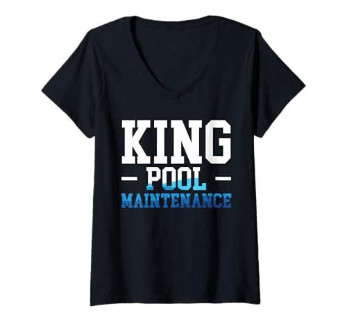 Damen King Of Pool Maintenance Pool Guy Pool Cleaner T-Shirt mit V-Ausschnitt Damen King Of Pool Maintenance Pool Guy Pool Cleaner T-Shirt mit V-Ausschnitt von Poolreinigung Poolpfleger Designs