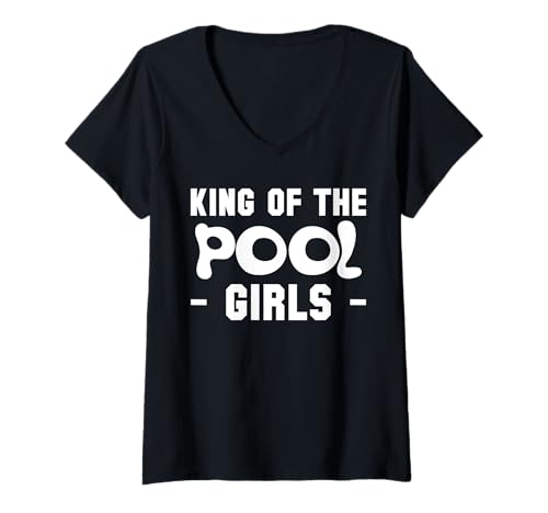 Damen King Of The Pool Girls Pool Guy Pool Cleaner T-Shirt mit V-Ausschnitt Damen King Of The Pool Girls Pool Guy Pool Cleaner T-Shirt mit V-Ausschnitt von Poolreinigung Poolpfleger Designs