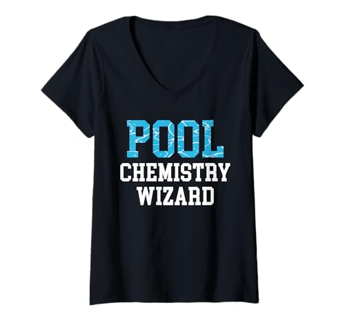 Damen Pool Chemistry Wizard Pool Guy Pool Cleaner T-Shirt mit V-Ausschnitt Damen Pool Chemistry Wizard Pool Guy Pool Cleaner T-Shirt mit V-Ausschnitt von Poolreinigung Poolpfleger Designs