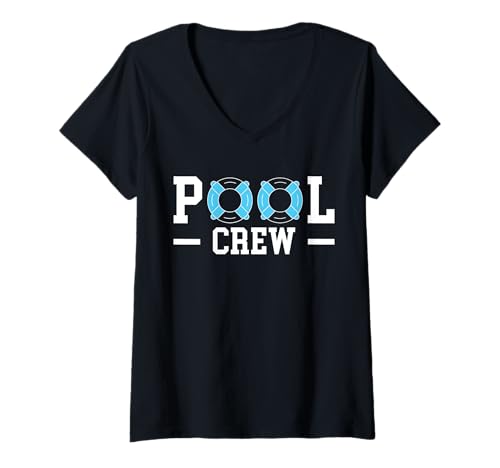 Damen Pool Crew Pool Guy Pool Cleaner T-Shirt mit V-Ausschnitt Damen Pool Crew Pool Guy Pool Cleaner T-Shirt mit V-Ausschnitt von Poolreinigung Poolpfleger Designs