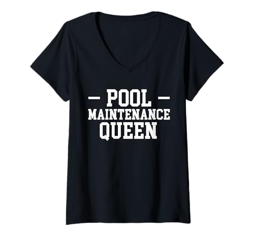 Damen Pool Maintenance Queen Pool Guy Pool Cleaner T-Shirt mit V-Ausschnitt Damen Pool Maintenance Queen Pool Guy Pool Cleaner T-Shirt mit V-Ausschnitt von Poolreinigung Poolpfleger Designs
