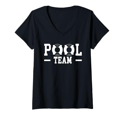Damen Pool Team Pool Guy Pool Cleaner T-Shirt mit V-Ausschnitt Damen Pool Team Pool Guy Pool Cleaner T-Shirt mit V-Ausschnitt von Poolreinigung Poolpfleger Designs