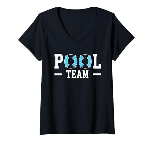 Damen Pool Team Pool Guy Pool Cleaner T-Shirt mit V-Ausschnitt Damen Pool Team Pool Guy Pool Cleaner T-Shirt mit V-Ausschnitt von Poolreinigung Poolpfleger Designs
