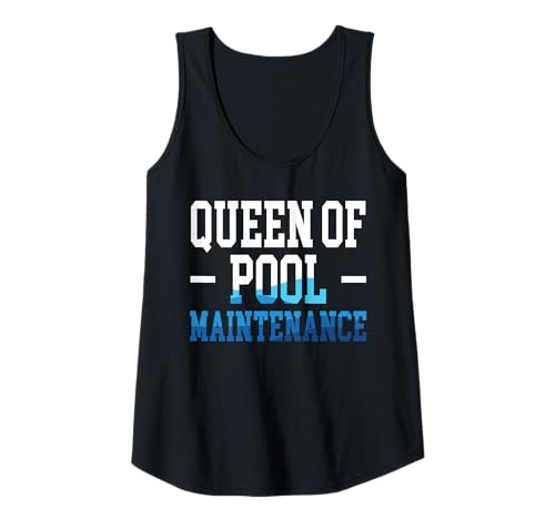 Damen Queen Of Pool Maintenance Pool Guy Pool Cleaner Tank Top Damen Queen Of Pool Maintenance Pool Guy Pool Cleaner Tank Top von Poolreinigung Poolpfleger Designs