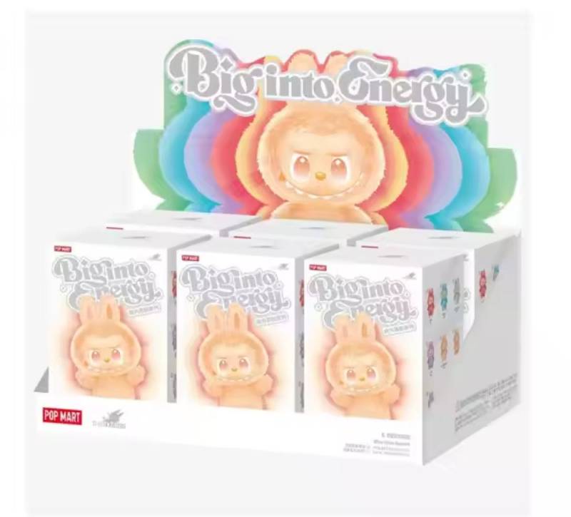 Pop Mart Schlüsselanhänger Sammelfigur Pop Mart Labubu Big into Energy Blindbox 6er Set von Pop Mart