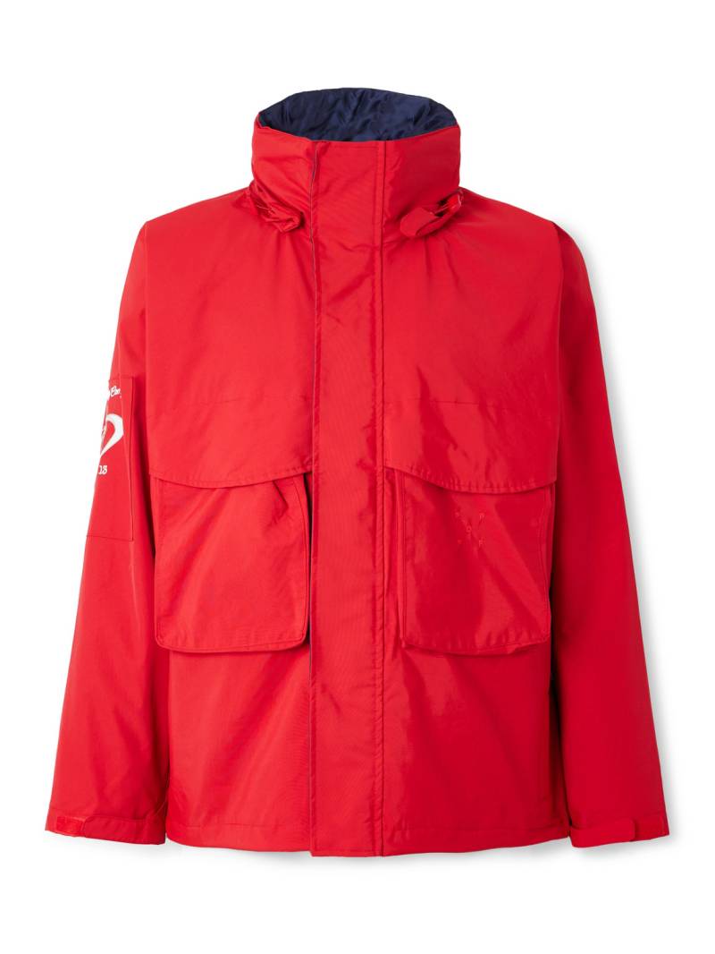POP TRADING COMPANY - Nautical Logo-Embroidered Nylon Jacket - Men - Red - S von POP TRADING COMPANY
