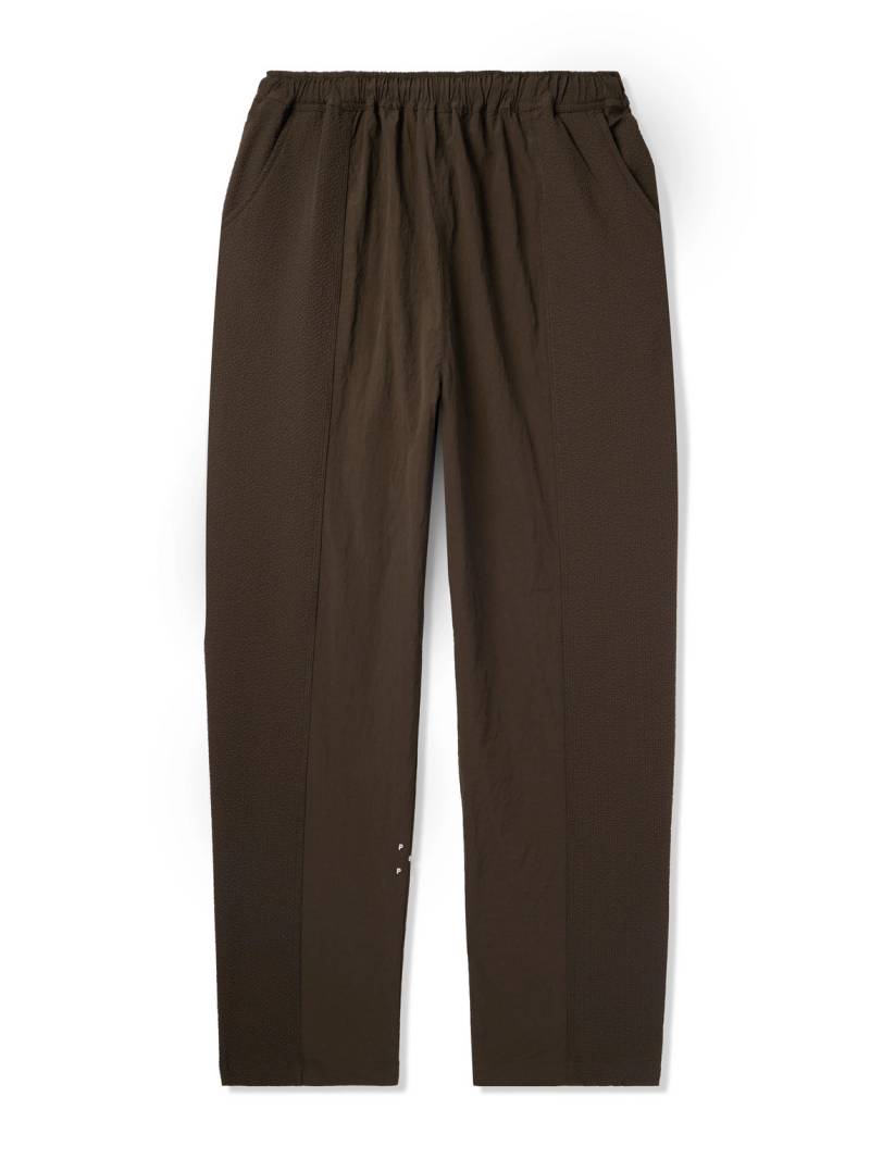 Pop Trading Company - Wide-Leg Logo-Embroidered Panelled Shell and Ripstop Trousers - Men - Brown - L von Pop Trading Company