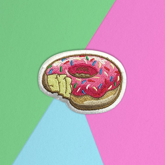 Donut Bite On Aufnäher/Patch Donut Bite On Aufnäher/Patch von PopArtUKShop