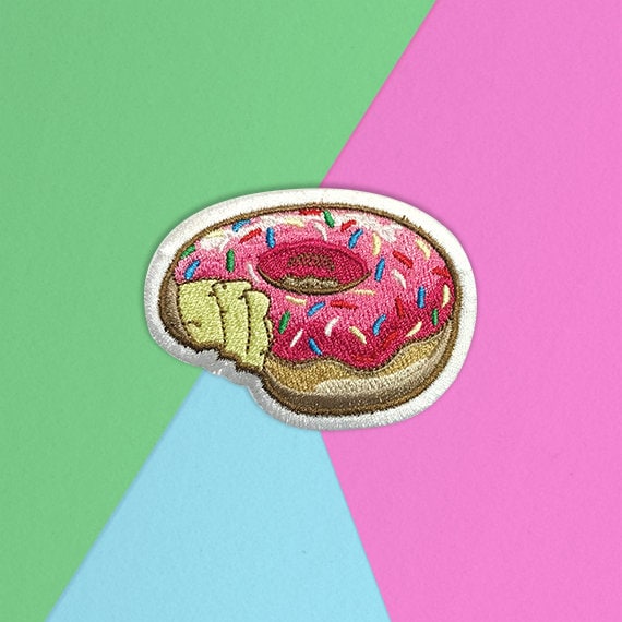 Donut Bite On Aufnäher/Patch Donut Bite On Aufnäher/Patch von PopArtUKShop