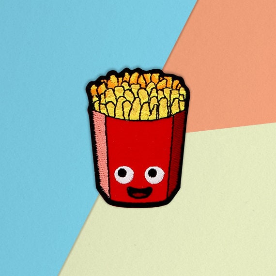 Happy Fries Aufnäher Happy Fries Aufnäher von PopArtUKShop