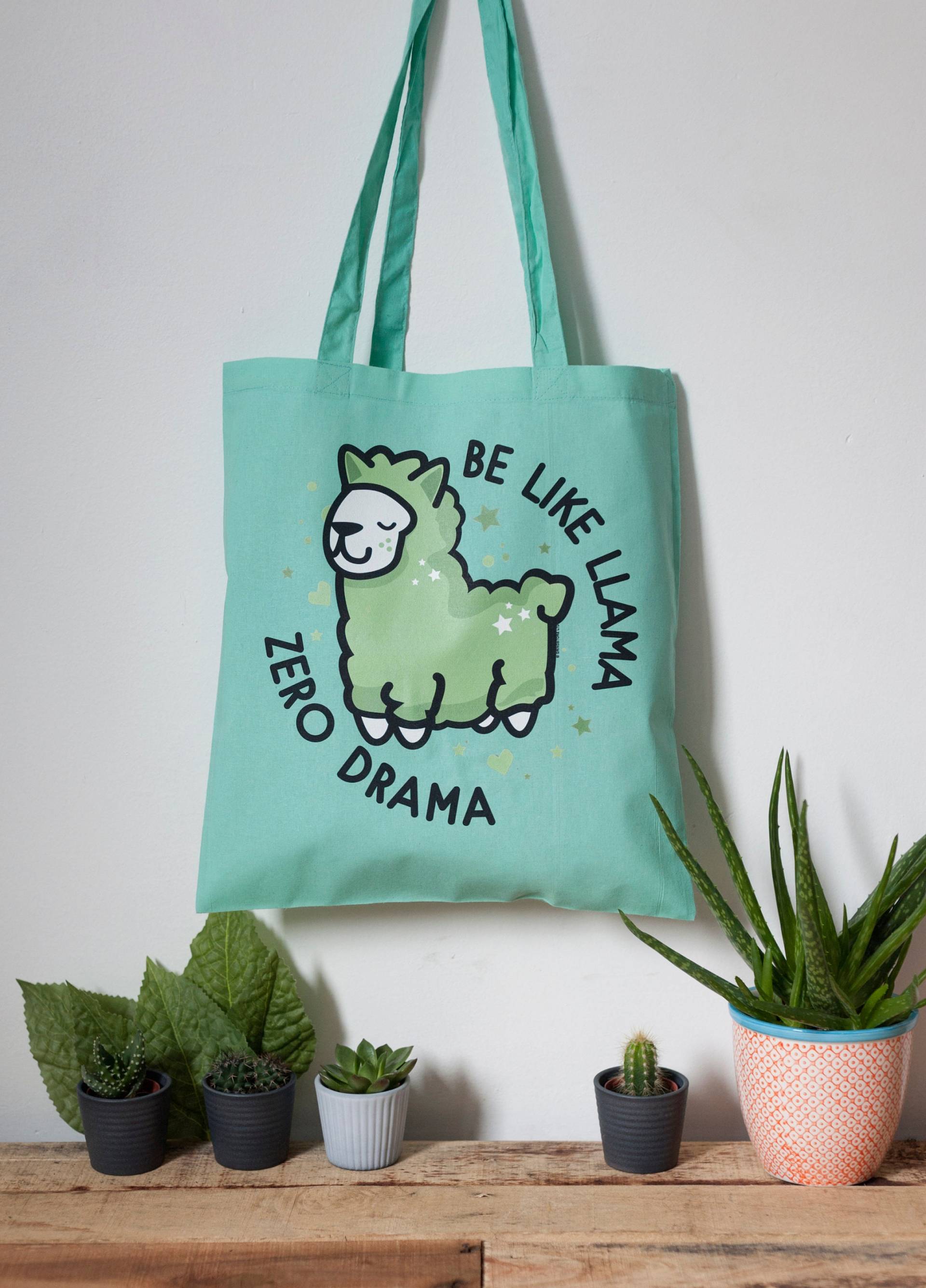 Sei Wie Lama Zero Dramatik Einkaufstasche Sei Wie Lama Zero Dramatik Einkaufstasche von PopArtUKShop