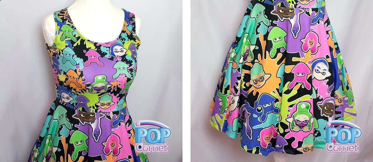 Splatoon Inspiriert Kleid Skater Inkling Squid Kid Nintendo Rock Gedruckt Made 2 Order Sz Xs Bis 3Xl Splatoon Inspiriert Kleid Skater Inkling Squid Kid Nintendo Rock Gedruckt Made 2 Order Sz Xs Bis 3Xl von PopComet