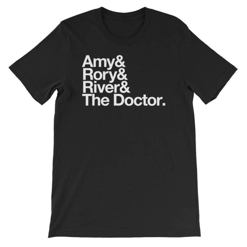 Amy & Rory River & The Doctor - Kurzarm Unisex T-Shirt Who von PopFrenzy