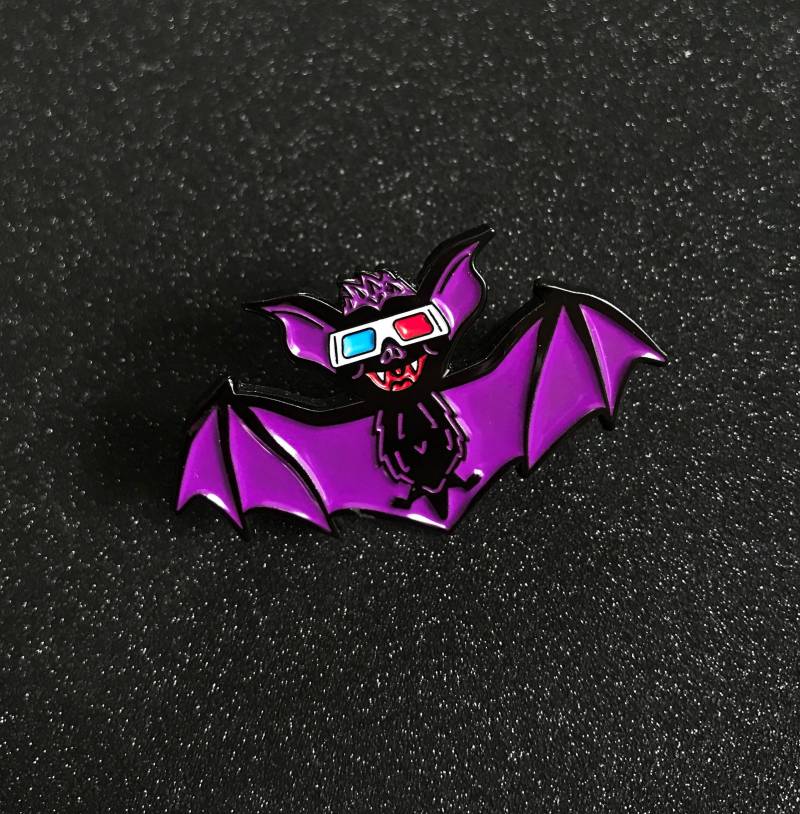 Batty 3D Emaille Pin Fledermaus Halloween Batty 3D Emaille Pin Fledermaus Halloween von PopRocketCreations