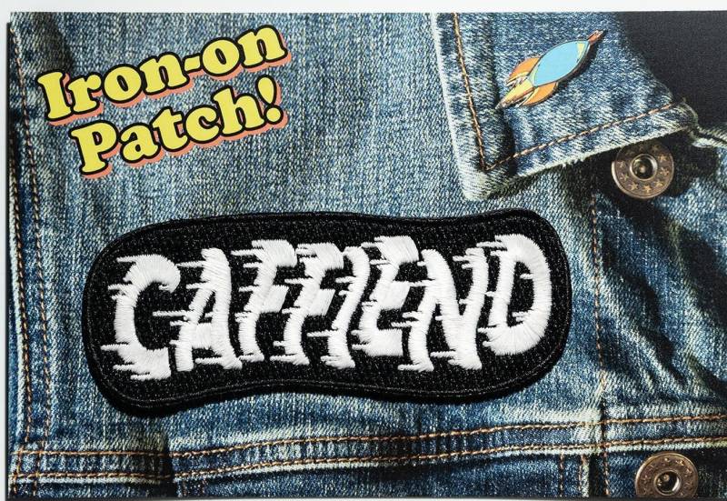 Caffiend Aufnäher | Glow-In-The-Dark von PopRocketCreations