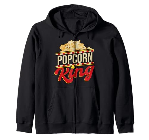 Popcorn King Movie Snack Maiskern Lebensmittelliebhaber Männer Frauen Kapuzenjacke von Popcorn King Movie Popcorn Lovers Funny Humor