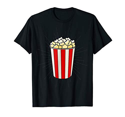 Popcorn Kostüm Damen Kino Retro T-Shirt Popcorn Kostüm Damen Kino Retro T-Shirt von Popcorn Kostüm Damen Kino Retro