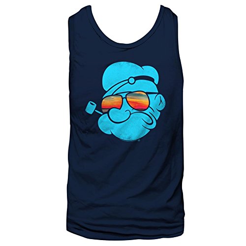 Popeye - Herren Aviators Tank Top, Small, Navy von Popeye