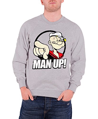Popeye - Man Up! Sweatshirt (H.Grey), XX-Large von Popeye